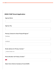 Document preview: Cvaf Grant Application - Kansas, 2024