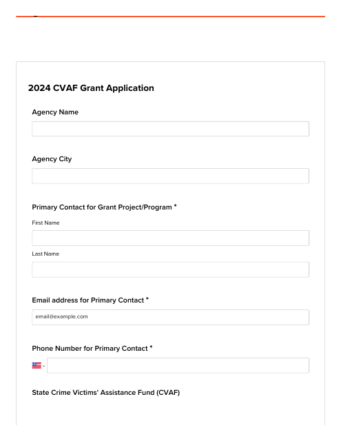 Cvaf Grant Application - Kansas, 2024