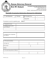 Charitable Organization Registration Statement for Solicitations - Kansas, Page 2