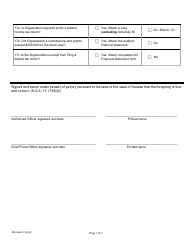 Charitable Organization Registration Statement for Solicitations - Kansas, Page 8