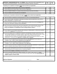 Kansas Application for Concealed Carry Handgun License and Qualifying Information - Kansas, Page 3