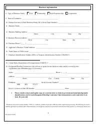 Initial Application for Roofing Contractor Registration - Kansas, Page 4
