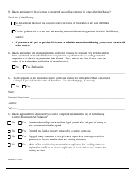 Initial Application for Roofing Contractor Registration - Kansas, Page 5