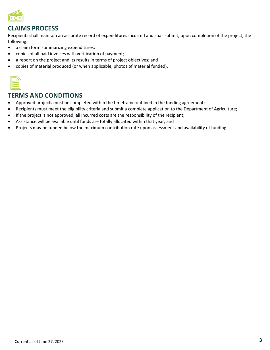 Appendix C On-Farm Project Application - Future Farmer Program - Prince Edward Island, Canada, Page 3