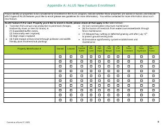 Application Form - Alternative Land Use Services (Alus) Program - Prince Edward Island, Canada, Page 6