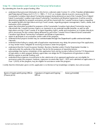 Application Form - Agriculture Stewardship Program - Prince Edward Island, Canada, Page 4