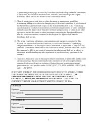 Request for Approval of Transfer Certificate, Page 3