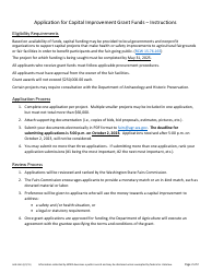 Form AGR-5543 Application for Capital Improvement Grant Funds - Washington, Page 2