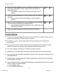Mortgage Broker/Lender/Servicer Officer/Manager Questionnaire - Michigan, Page 5