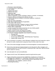 Mortgage Broker/Lender/Servicer Officer/Manager Questionnaire - Michigan, Page 6