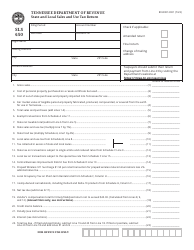 Form SLS450 (RV-R0012001) State and Local Sales and Use Tax Return - Tennessee