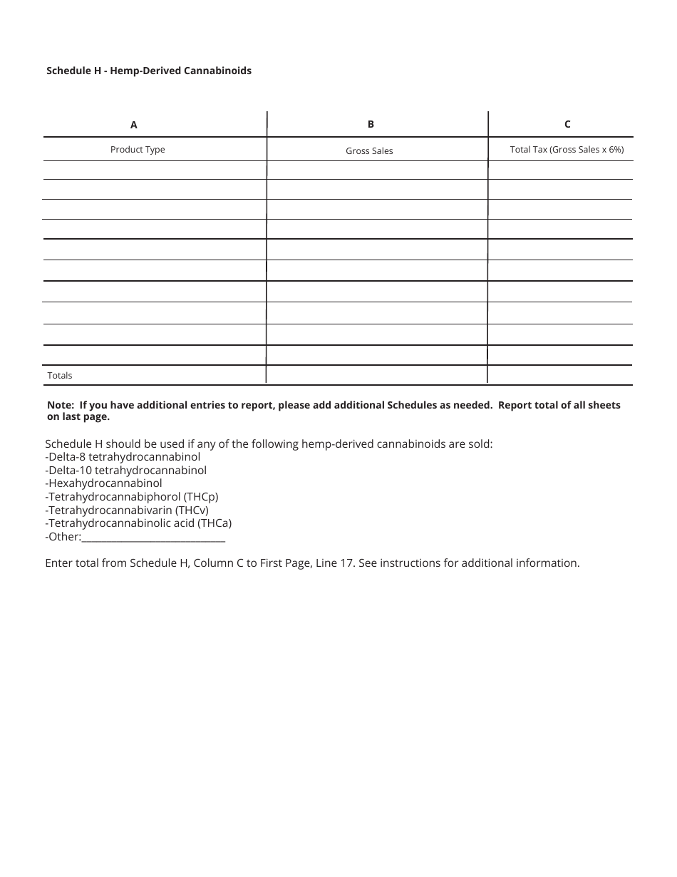 Form SLS450 (RV-R0012001) State and Local Sales and Use Tax Return - Tennessee, Page 6