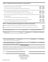 Form RV-F1303101 Application for Industrial Machinery, Energy Fuels and Water Sales and Use Tax Exemption - Tennessee, Page 2