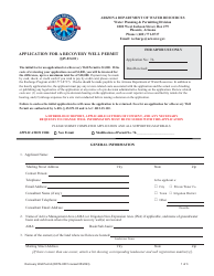 Document preview: Application for a Recovery Well Permit - Arizona