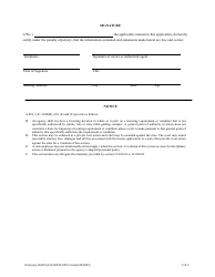 Application for a Recovery Well Permit - Arizona, Page 3