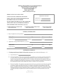 Permit Conveyance Application - Arizona