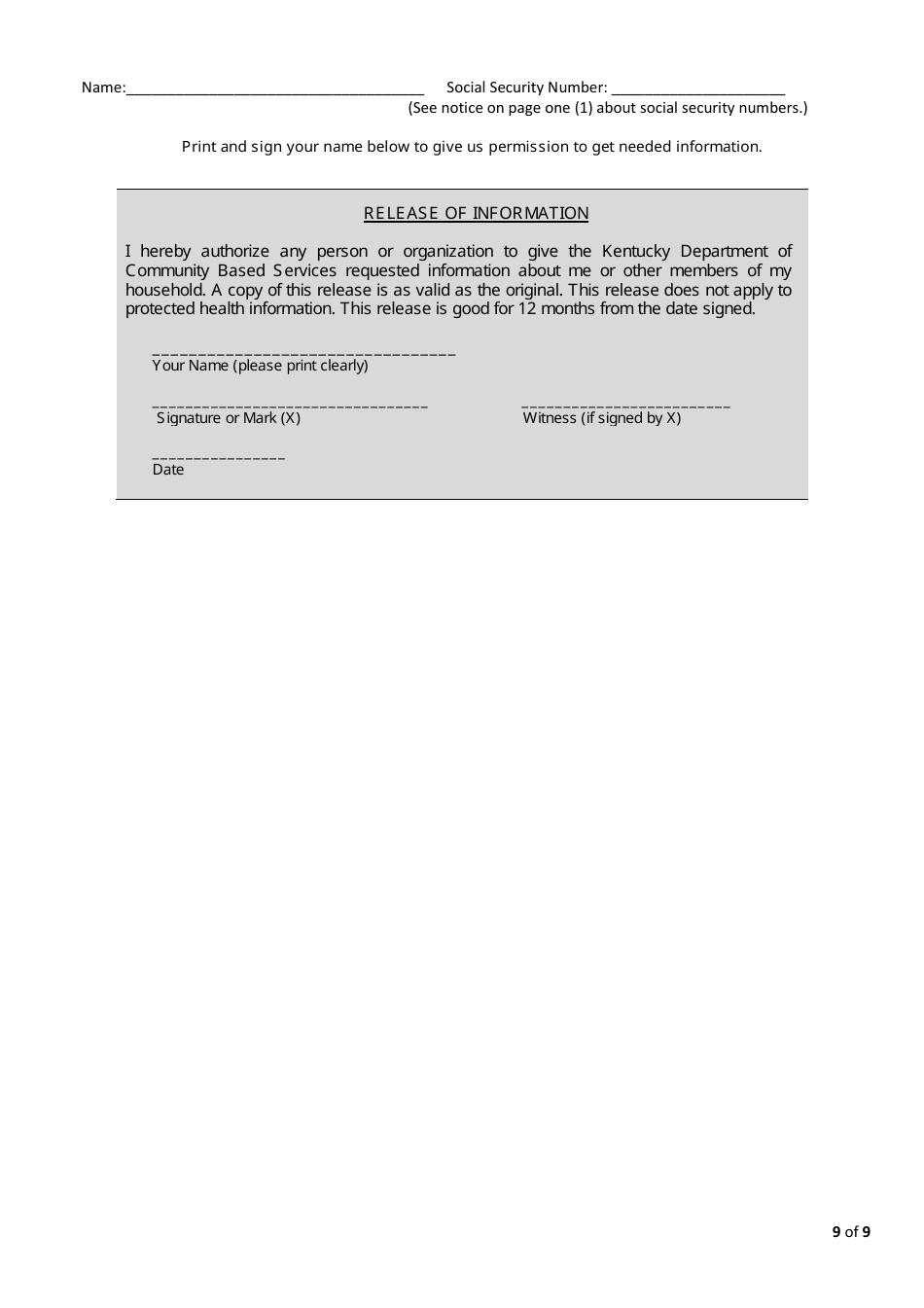 Form FS-1 Application for Snap - Kentucky, Page 11
