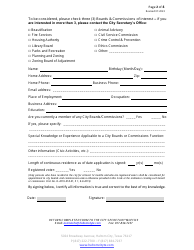 Boards and Commissions Candidate Application - Haltom City, Texas, Page 2