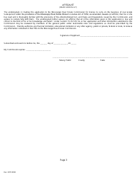 Application for a Non-resident or Reciprocal Salesperson&#039;s License - Mississippi, Page 5