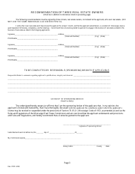 Application for Resident Salesperson License - Mississippi, Page 5