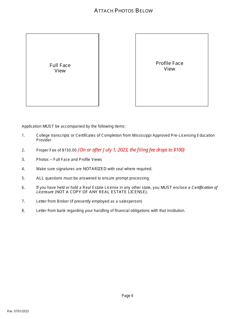 Application for Resident Brokers License - Mississippi, Page 6