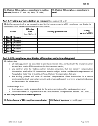 Form DWC EDI-03 Claim and Medical Edi Compliance Coordinator and Medical Edi Trading Partner Notification - Texas, Page 2