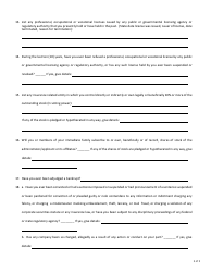 Form FIN484 Administrator Biographical Affidavit - Texas, Page 3
