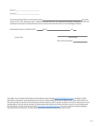 Form FIN484 Administrator Biographical Affidavit - Texas, Page 5