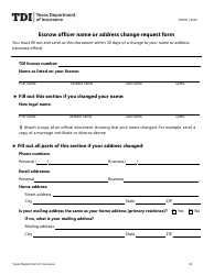 Document preview: Form FINT01 Escrow Officer Name or Address Change Request Form - Texas
