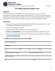 Document preview: Form SF259 Fire Safety Inspection Request Form - Texas