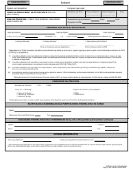Form SIS-10W Student Enrollment Form - Hawaii (Cebuano)