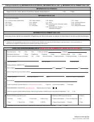 Form SIS-10W Student Enrollment Form - Hawaii (Cebuano), Page 2