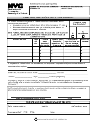 Document preview: Formulario 9 Verificacion De Gastos De Cuidado Infantil - New York City (Spanish)