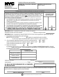 Document preview: Formulario 8 Verificacion Del Estado De Estudiante - New York City (Spanish)