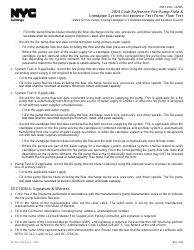 Instructions for Fire Pump Field &amp; Standpipe System Acceptance Test Form: Flow Test - New York City, Page 2