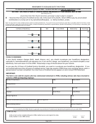 Form WVPF0080 Pre-retirement Beneficiary Designation - West Virginia, Page 2