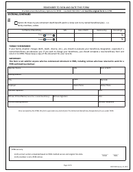 Form WVPF0080 Pre-retirement Beneficiary Designation - West Virginia, Page 4