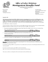 Consolidated Omnibus Budget Reconciliation Act (Cobra) Application for Continuation of the Superimposed Major Medical Plan (Smmp) and/or Dental and Vision Care Benefit Programs - New York City