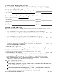 Rec Reinstatement Application - South Carolina, Page 2
