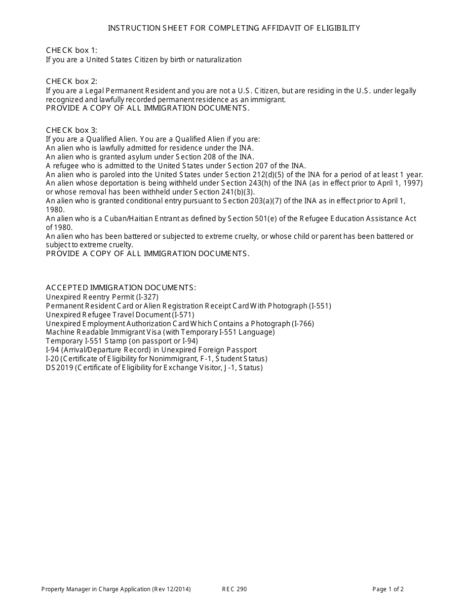 Form DOC.290 Property Manager-In-charge License Application - South Carolina, Page 4