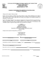 Form DPSSP0094 Part A Corporate Certification Application - Gaming and Non-gaming Suppliers - Louisiana, Page 13