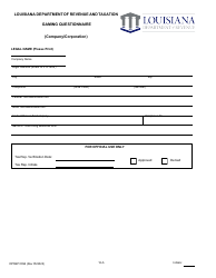 Form DPSSP0094 Part A Corporate Certification Application - Gaming and Non-gaming Suppliers - Louisiana, Page 15