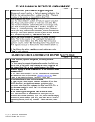 Form CFS02 0910A Child Support Rebuttal Worksheet - Oregon, Page 5
