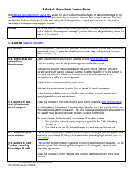 Document preview: Instructions for Form CFS02 0910A Child Support Rebuttal Worksheet - Oregon