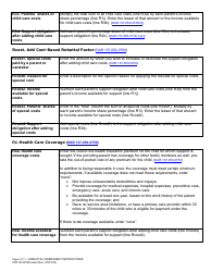 Instructions for Form CFS02 0910A Child Support Rebuttal Worksheet - Oregon, Page 3