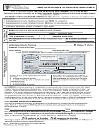 Document preview: Formulario CSF08 0700A Formulario De Inscripcion Y Autorizacion De Deposito Directo - Oregon (Spanish)