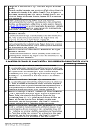 Formulario CSF02 0910 Planilla De Manutencion De Hijos - Oregon (Spanish), Page 5