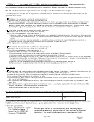 Form REV-F005 Application for Sales/Use Tax Exemption for Religious/Charitable/Educational Organizations - Nevada, Page 2