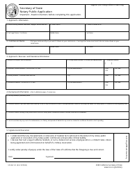 Form SOS/NP-30 Notary Public Application - California