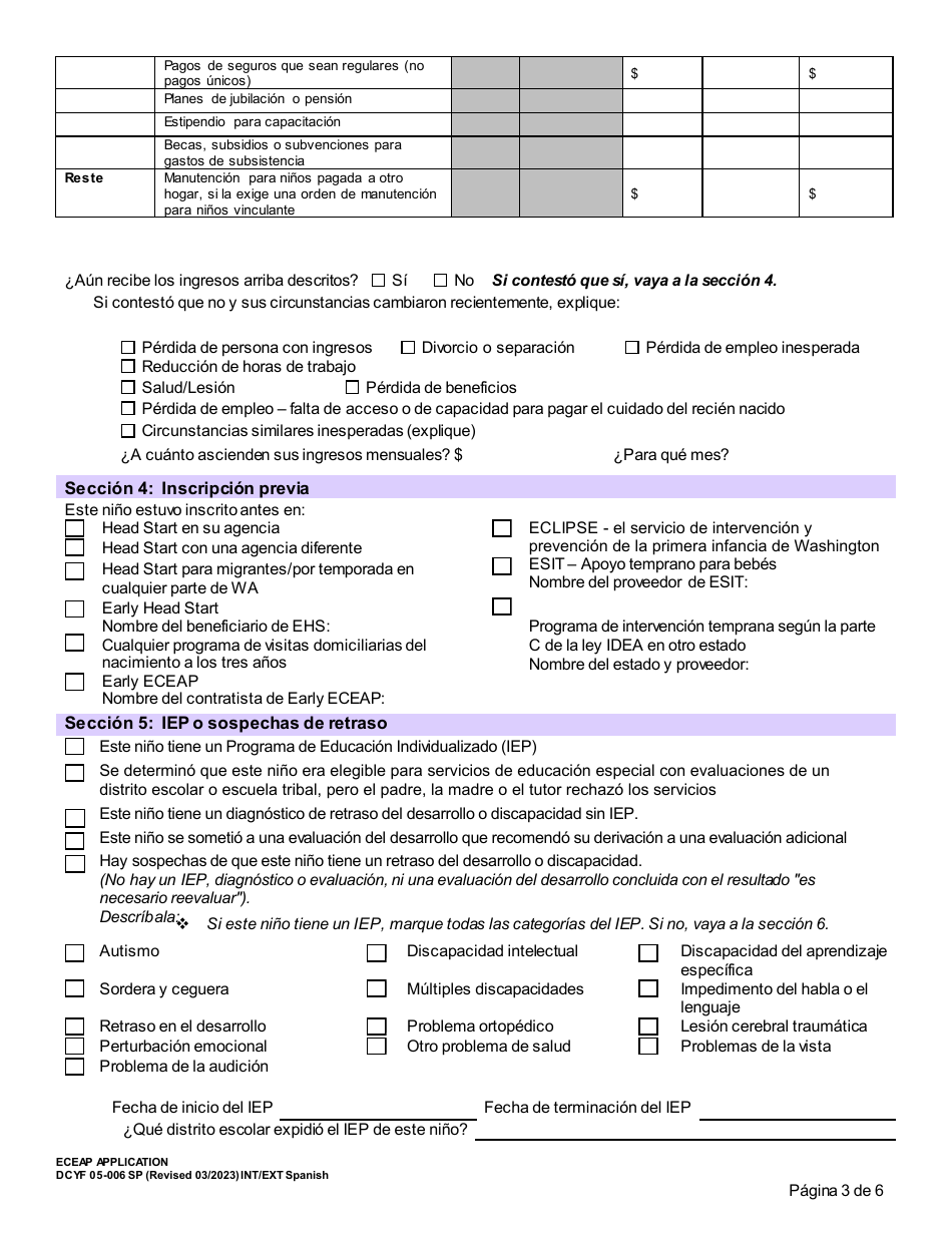 DCYF Formulario 05-006B - 2024 - Fill Out, Sign Online and Download ...